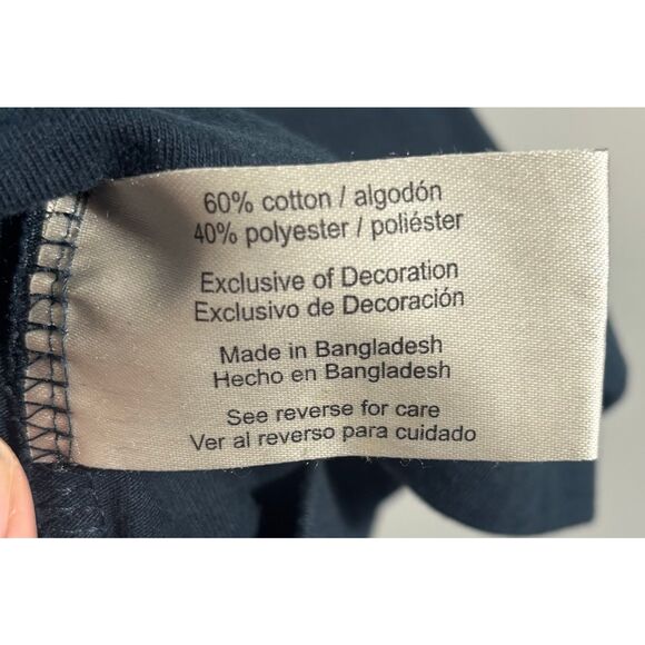 Eddie Bauer Denim Navy Blue Short Sleeve Pullover T-Shirt Size XXL 2XL - Picture 6 of 7